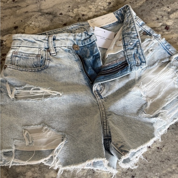 American Eagle Outfitters Pants - 🤍 NEW WITH TAGS! American Eagle Outfitters Blue Distressed Jean Shorts